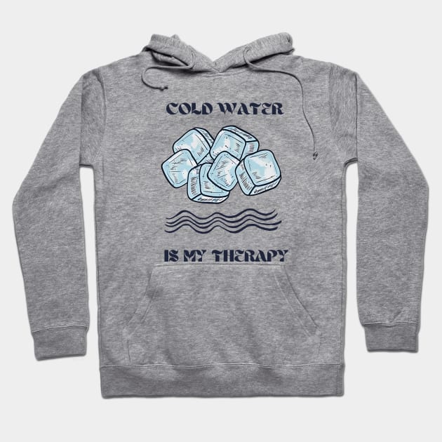 Cold Water Wim Hof Inspired, Iceman, Ice Baths Hoodie by Ac Vai